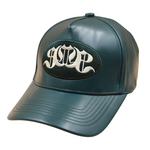 Dark Green PU Leather Sabochini - Logo A-Frame Cap - Headz Up 