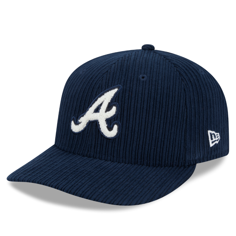New Era - 59FIFTY Fitted Cap - Atlanta Braves - CHENILLE POP - Navy - Headz Up 