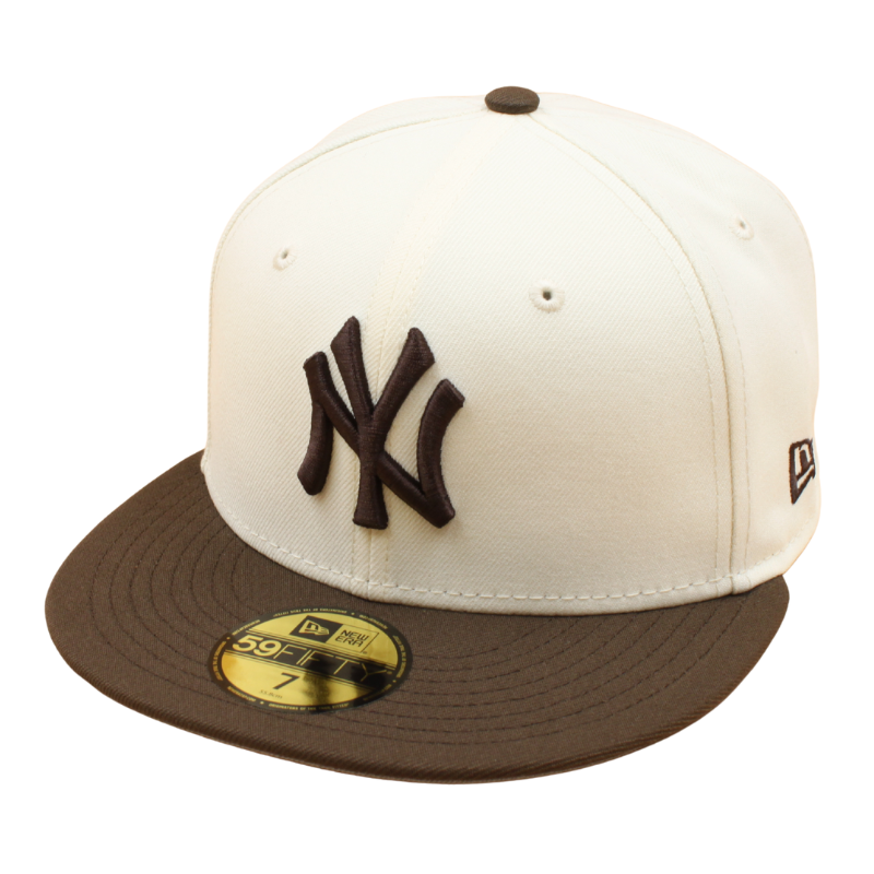 New Era - 59FIFTY Fitted Cap - New York Yankees - 2-Tone - Chrome/Walnut - Headz Up 