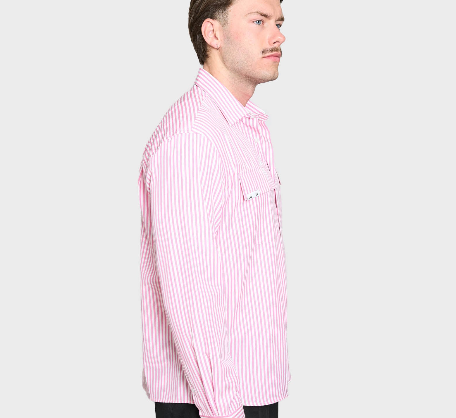 LAU LAU -  Striped Shirt - Pink/white - Headz Up 