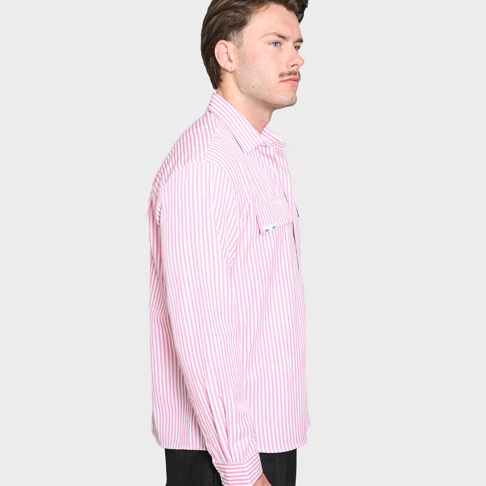 LAU LAU -  Striped Shirt - Pink/white - Headz Up 