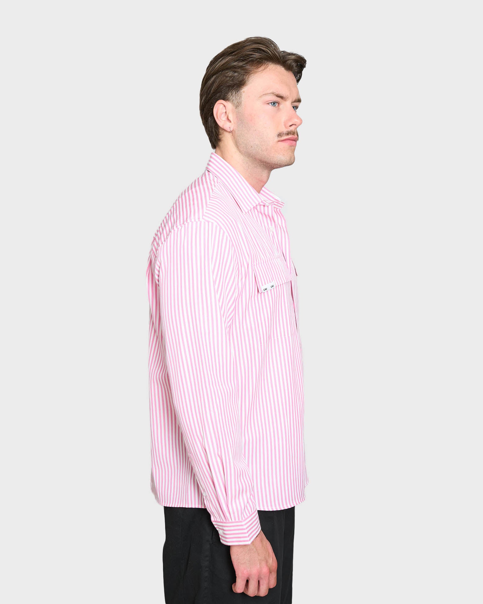 LAU LAU -  Striped Shirt - Pink/white - Headz Up 