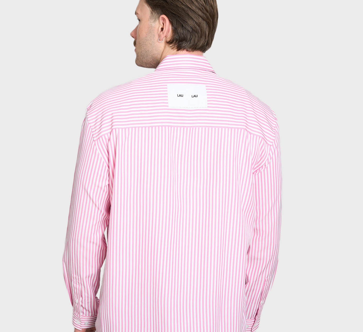 LAU LAU -  Striped Shirt - Pink/white - Headz Up 