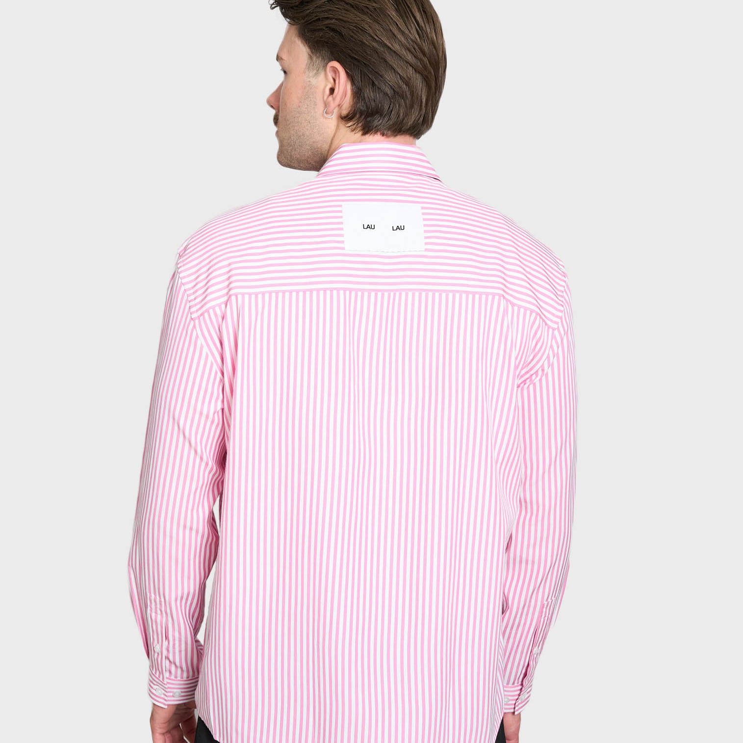 LAU LAU -  Striped Shirt - Pink/white - Headz Up 