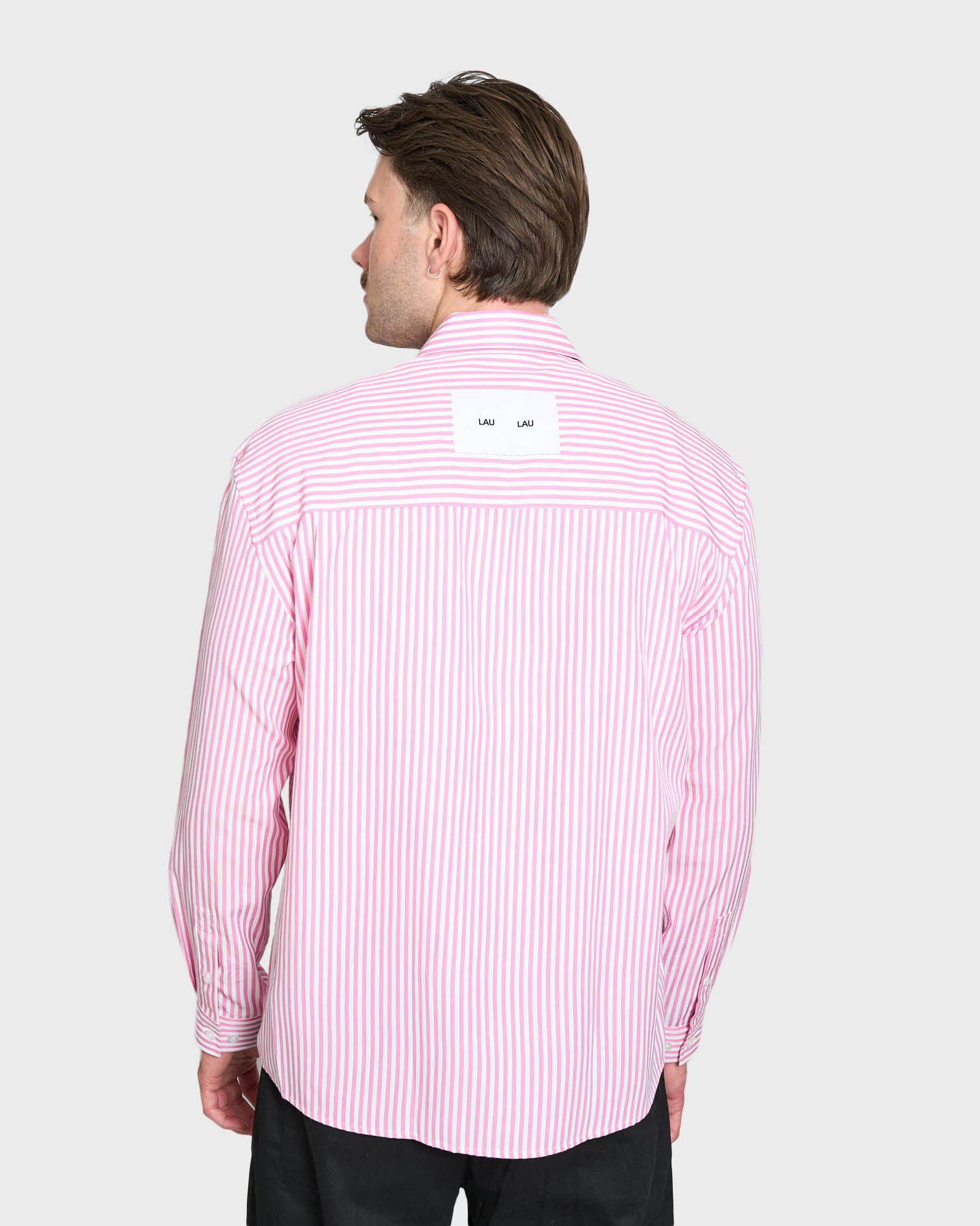 LAU LAU -  Striped Shirt - Pink/white - Headz Up 