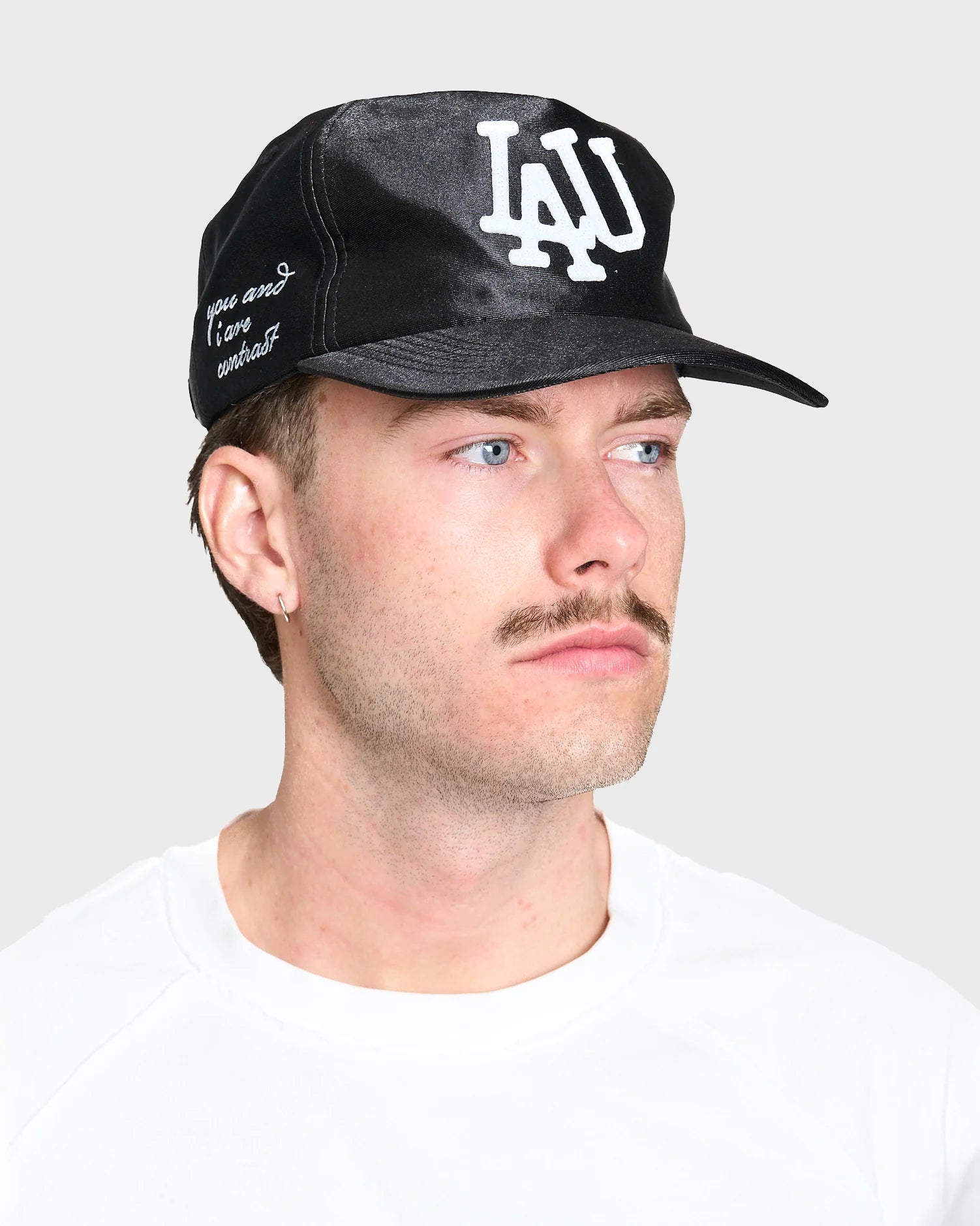 LAU LAU - Baseball Cap - Black Satin - Headz Up 