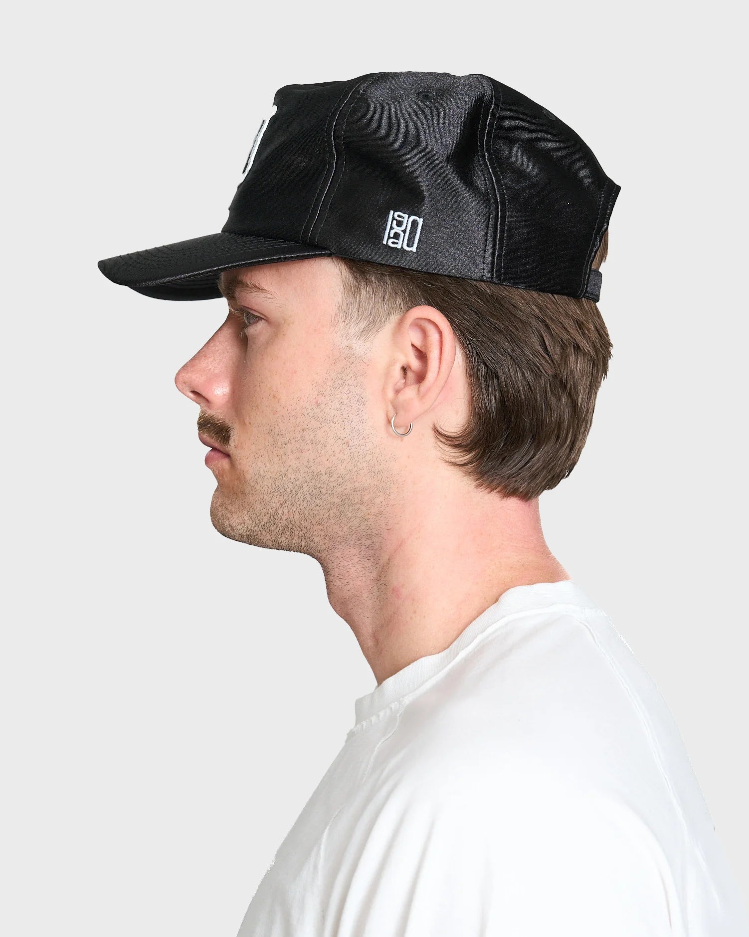 LAU LAU - Baseball Cap - Black Satin - Headz Up 
