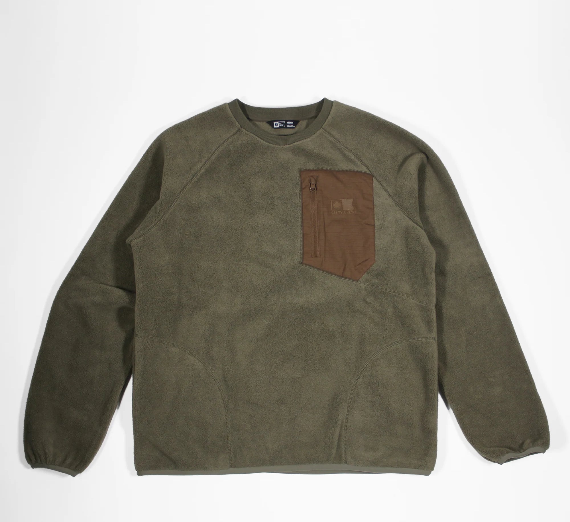 SALTY CREW - REEL POLAR CREW - Dusty Olive - Headz Up 