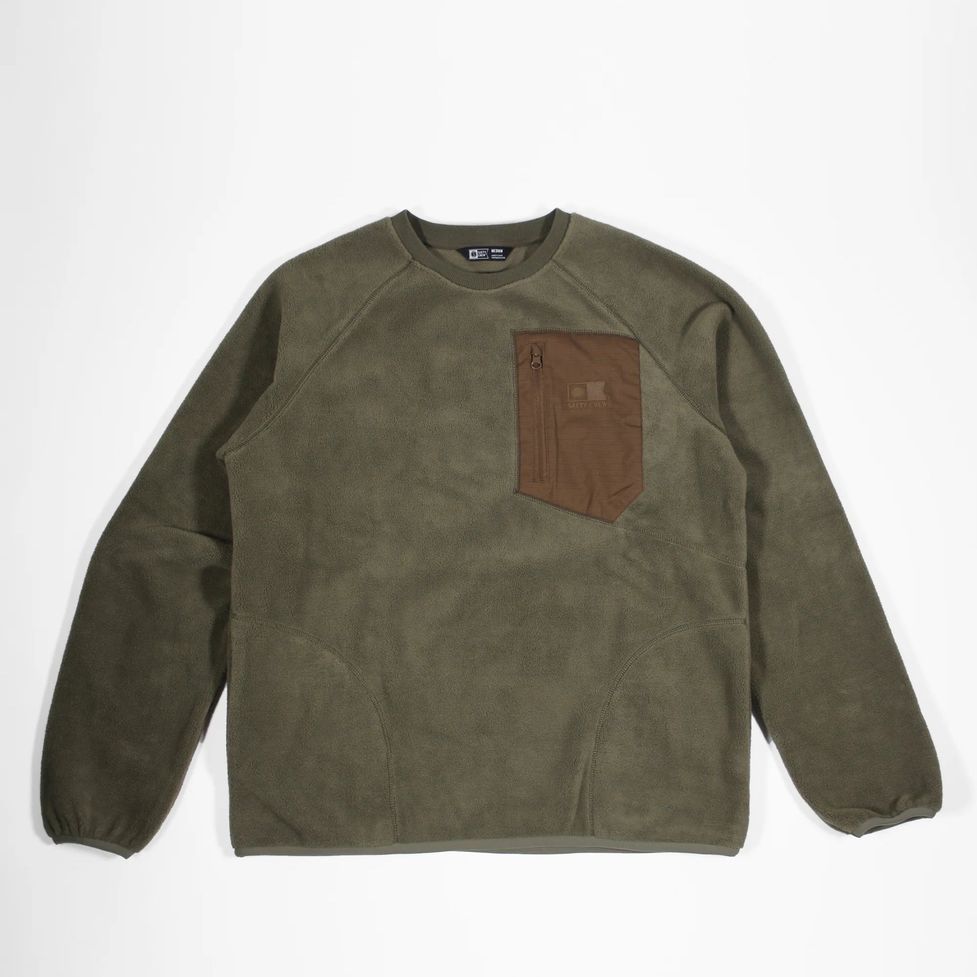 SALTY CREW - REEL POLAR CREW - Dusty Olive - Headz Up 