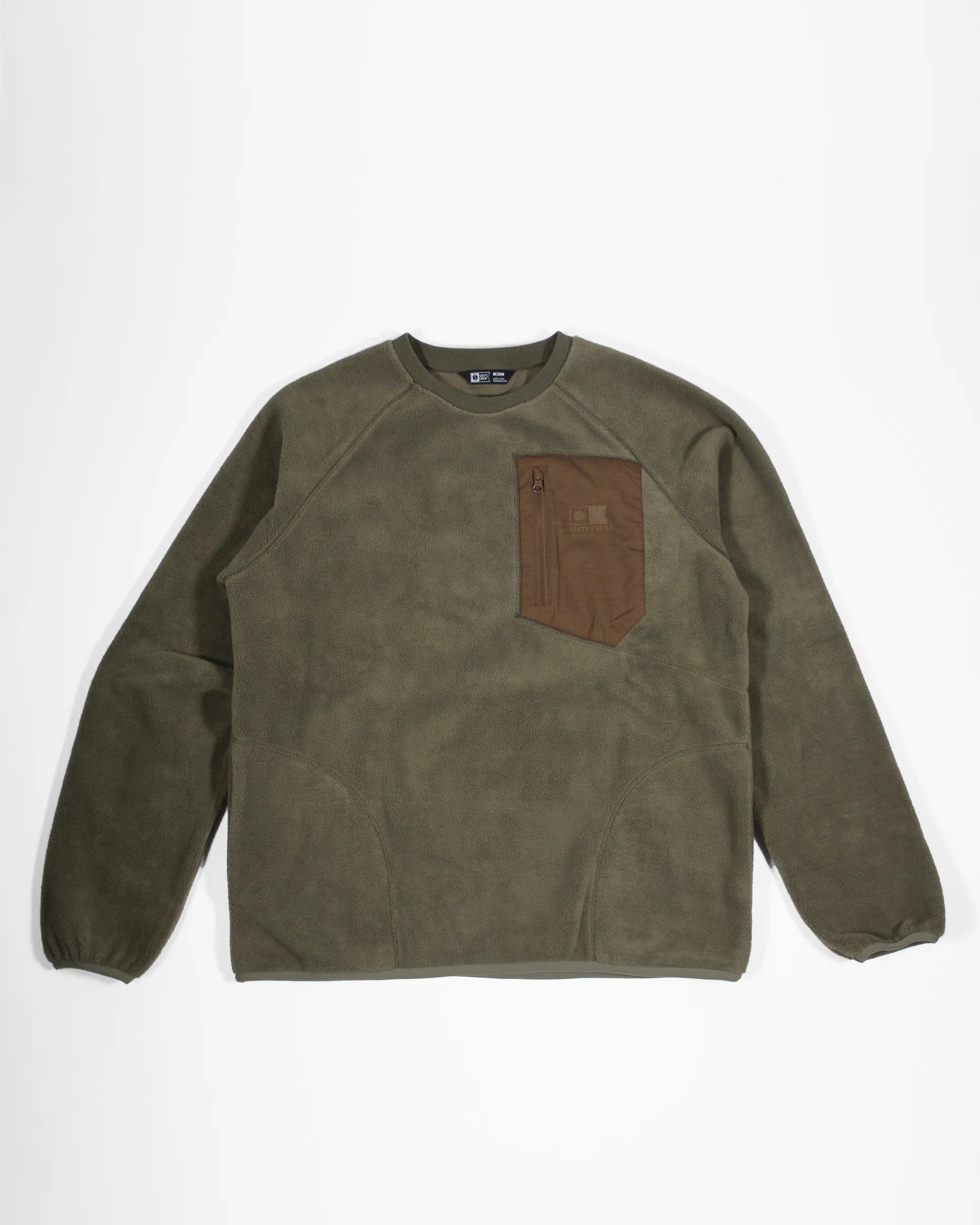 SALTY CREW - REEL POLAR CREW - Dusty Olive - Headz Up 