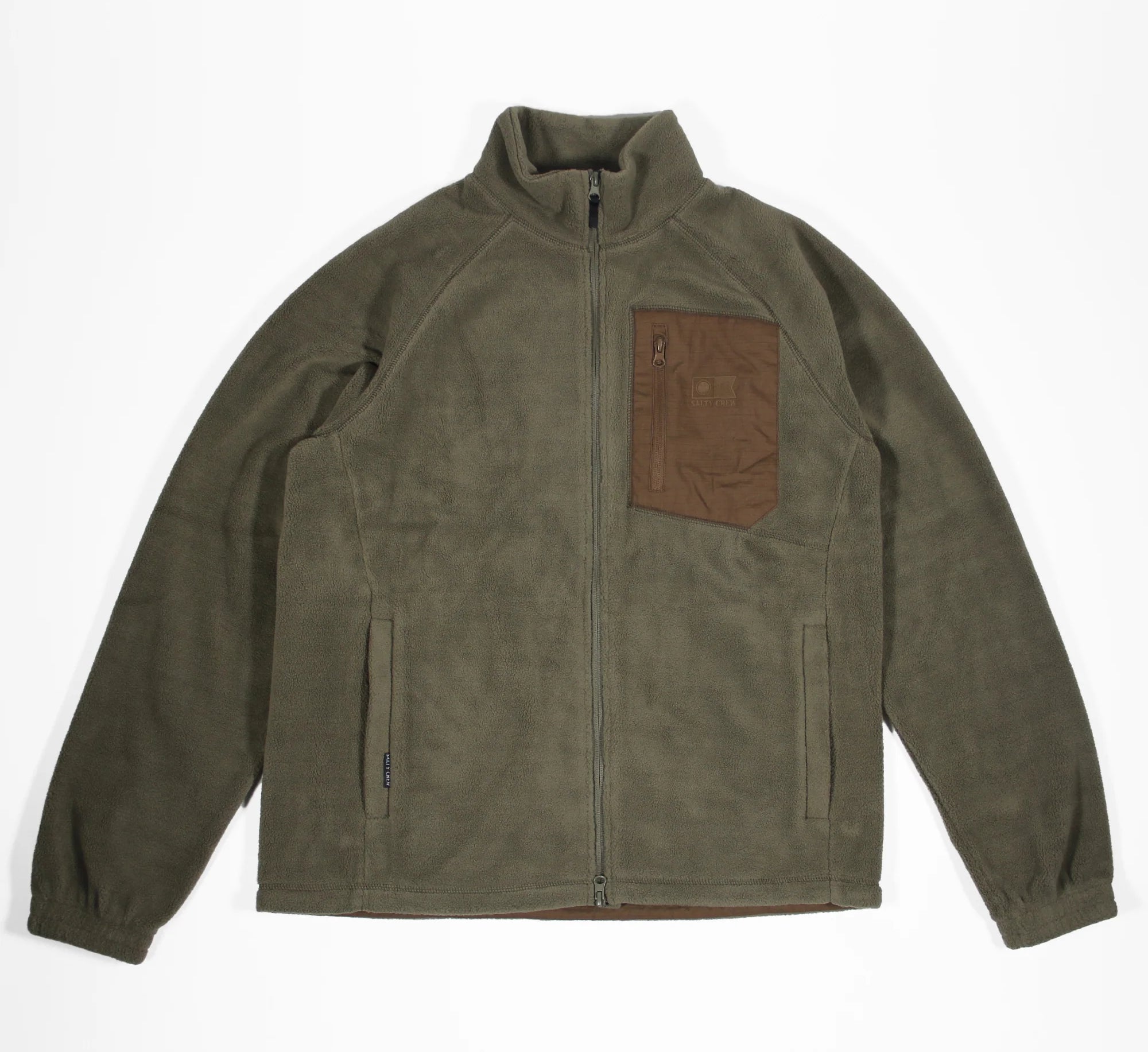 SALTY CREW - DRAG POLAR ZIP SC - Dusty Olive - Headz Up 