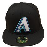 New Era - 59FIFTY Fitted - Arizona Diamondbacks - WS 2001 - Black Teal UV - Headz Up 