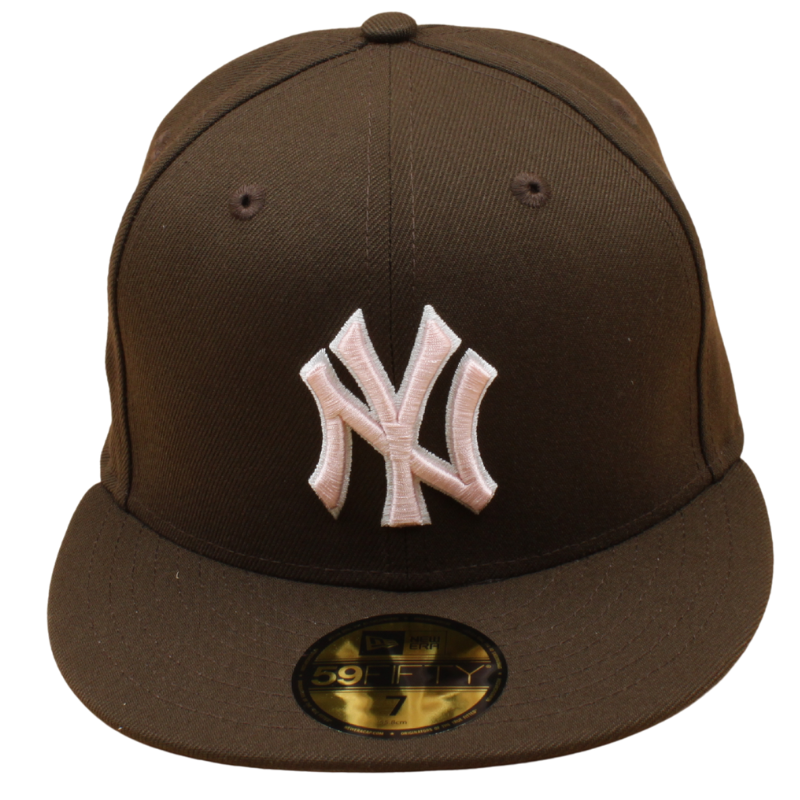 Pink Brown Ny Yankees Fitted Hat New Era 59FIFTY Fitted New York