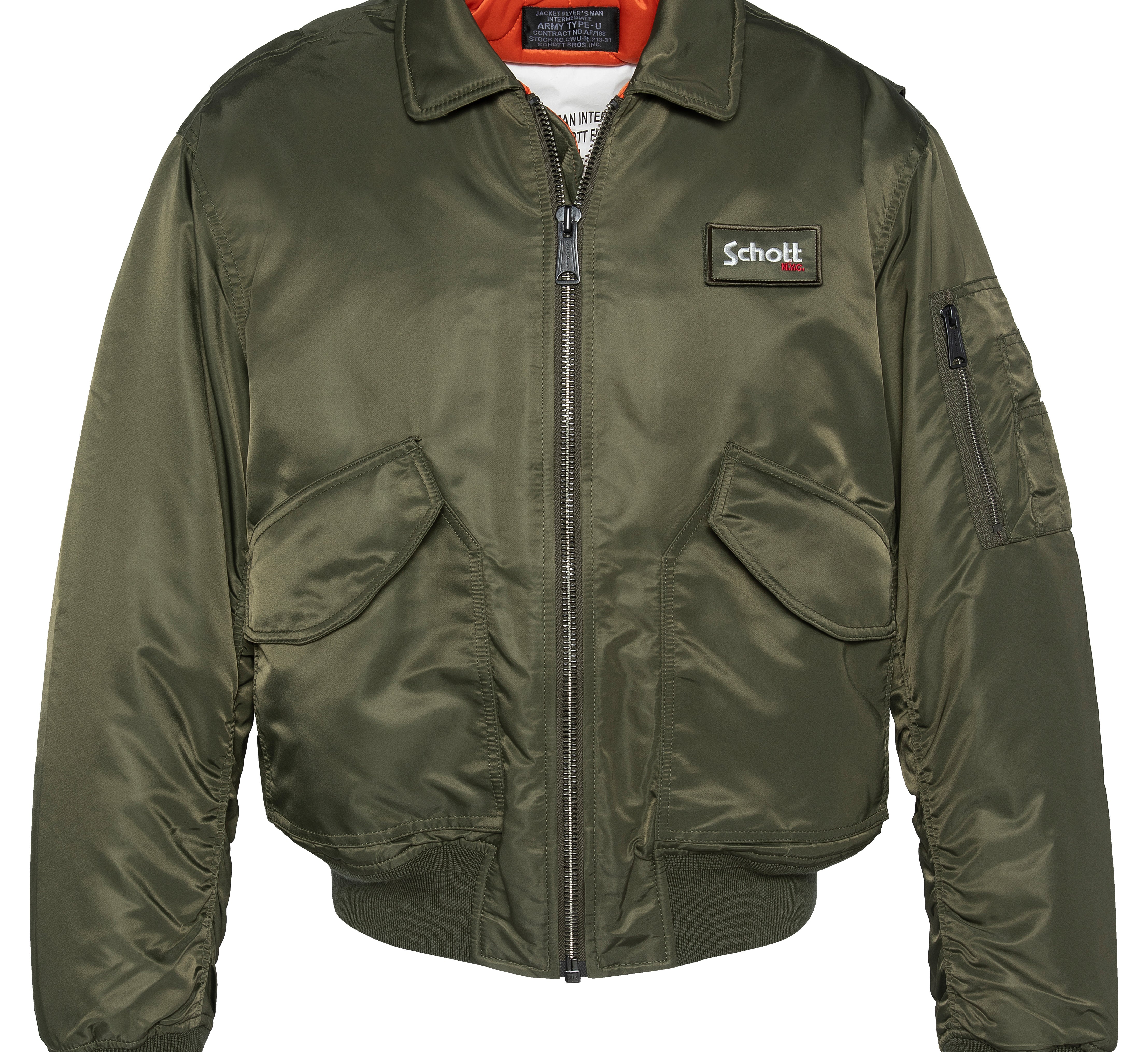 SCHOTT - Oversized Schott Jacket - Army Kaki - Headz Up 