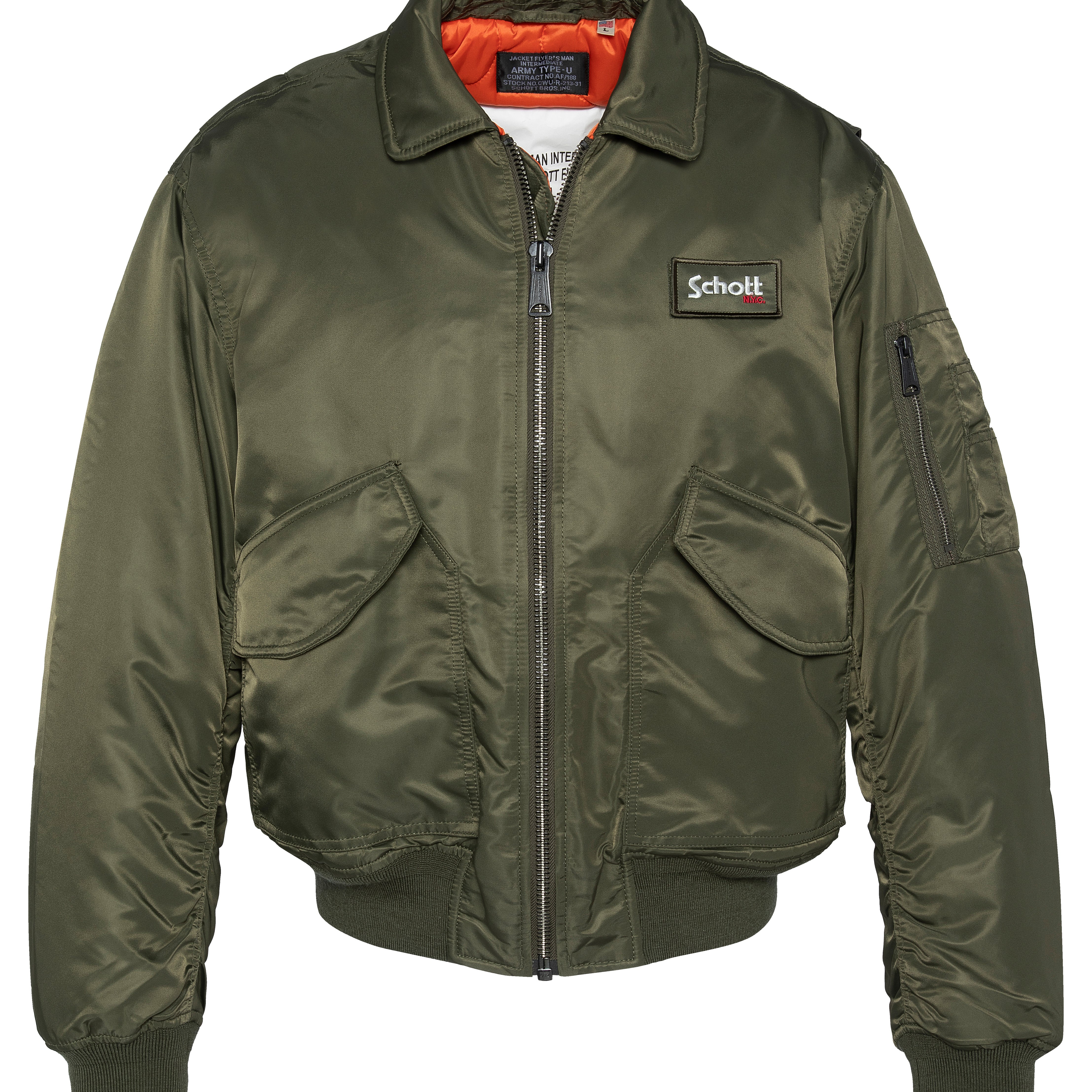 SCHOTT - Oversized Schott Jacket - Army Kaki - Headz Up 