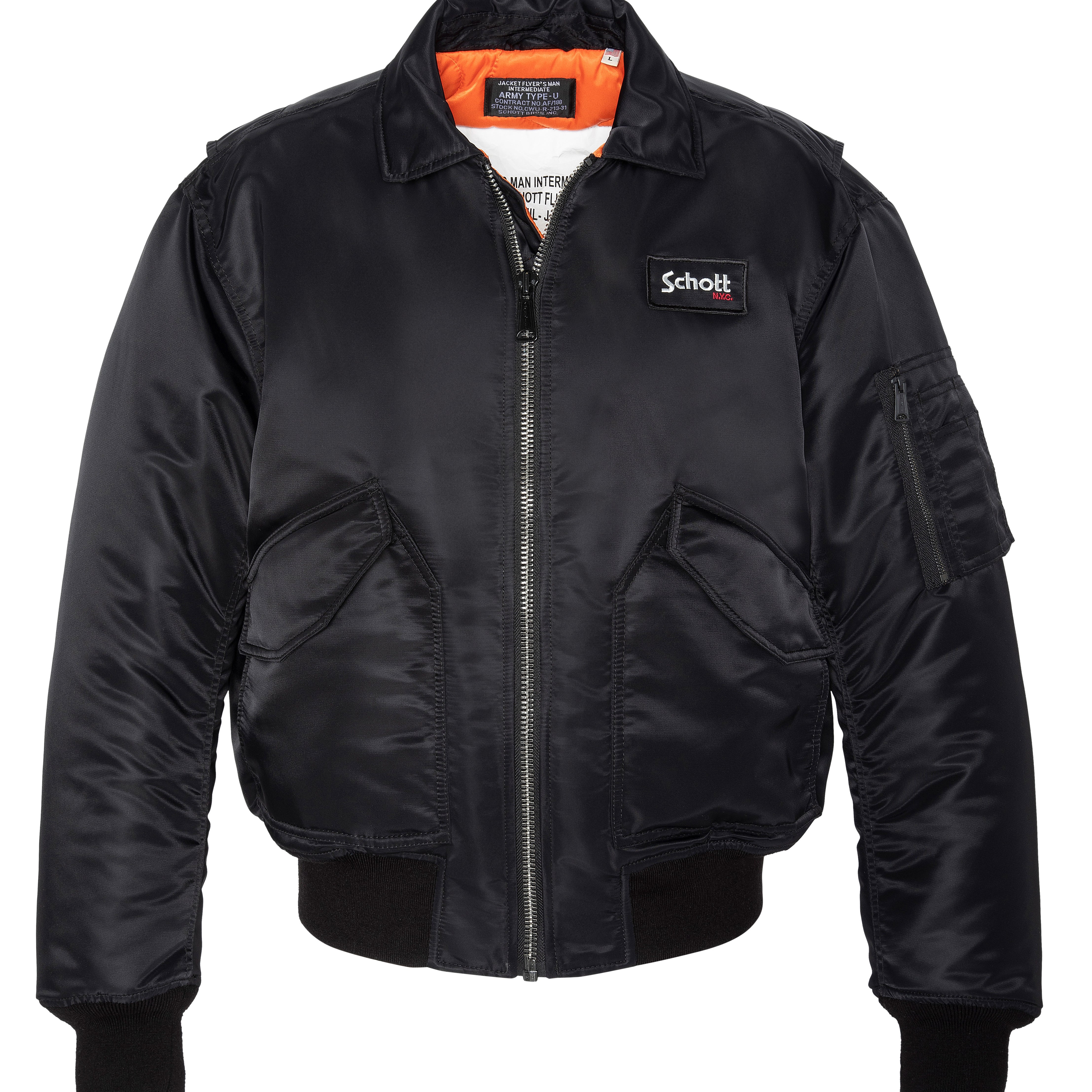 SCHOTT - Oversized Schott Jacket - Black - Headz Up 
