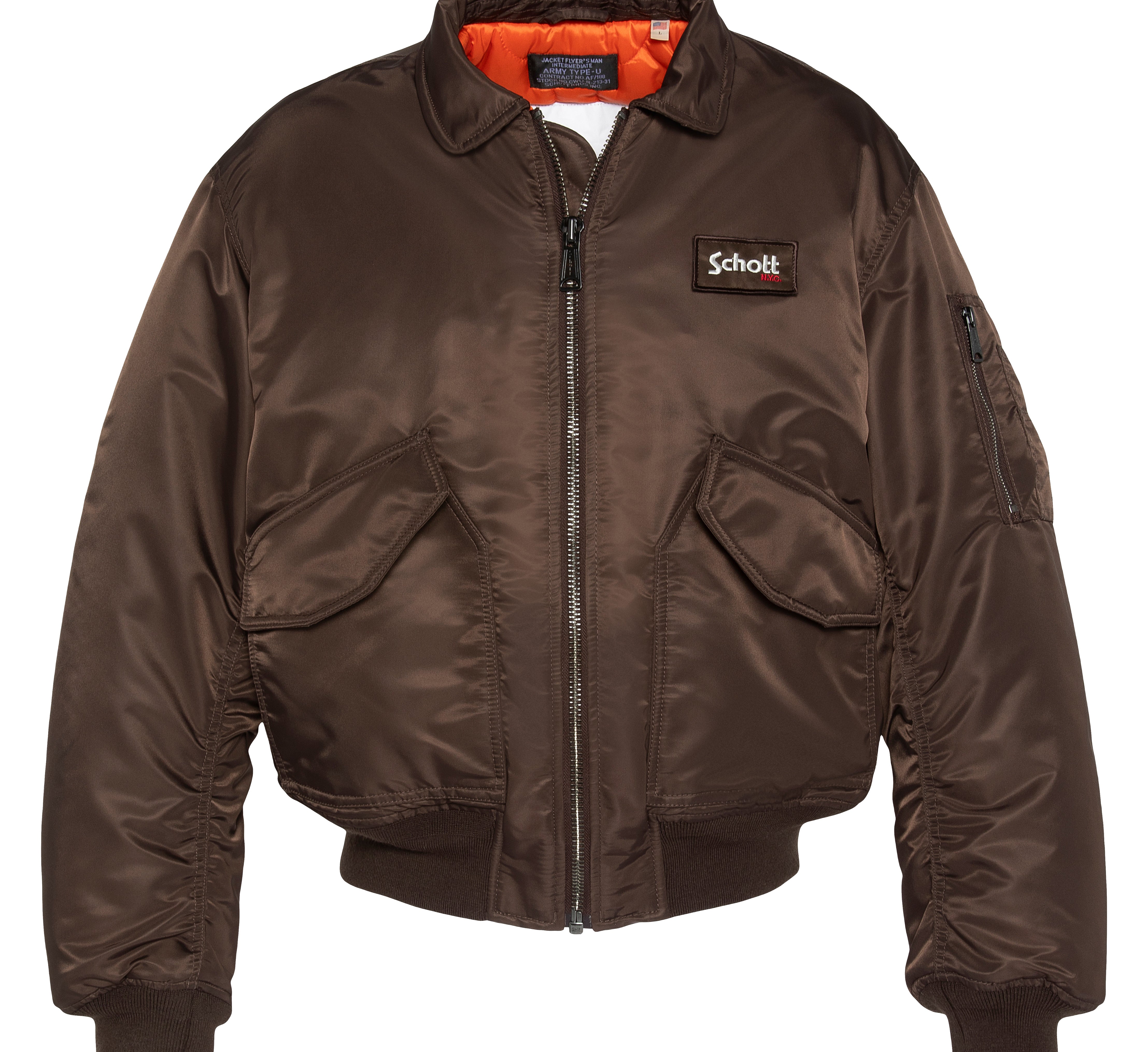 SCHOTT - Oversized Schott Jacket - Dark Brown - Headz Up 