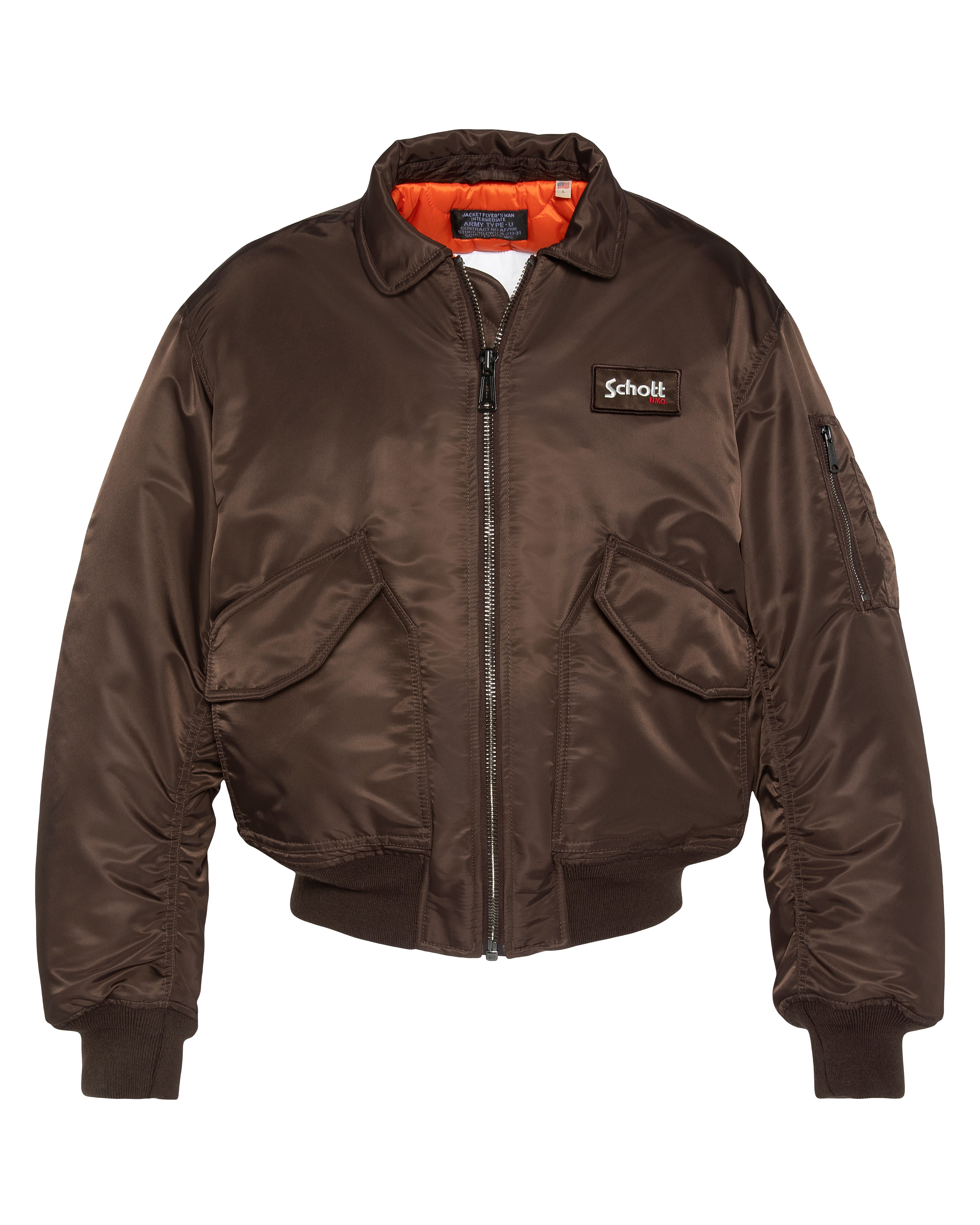 SCHOTT - Oversized Schott Jacket - Dark Brown - Headz Up 