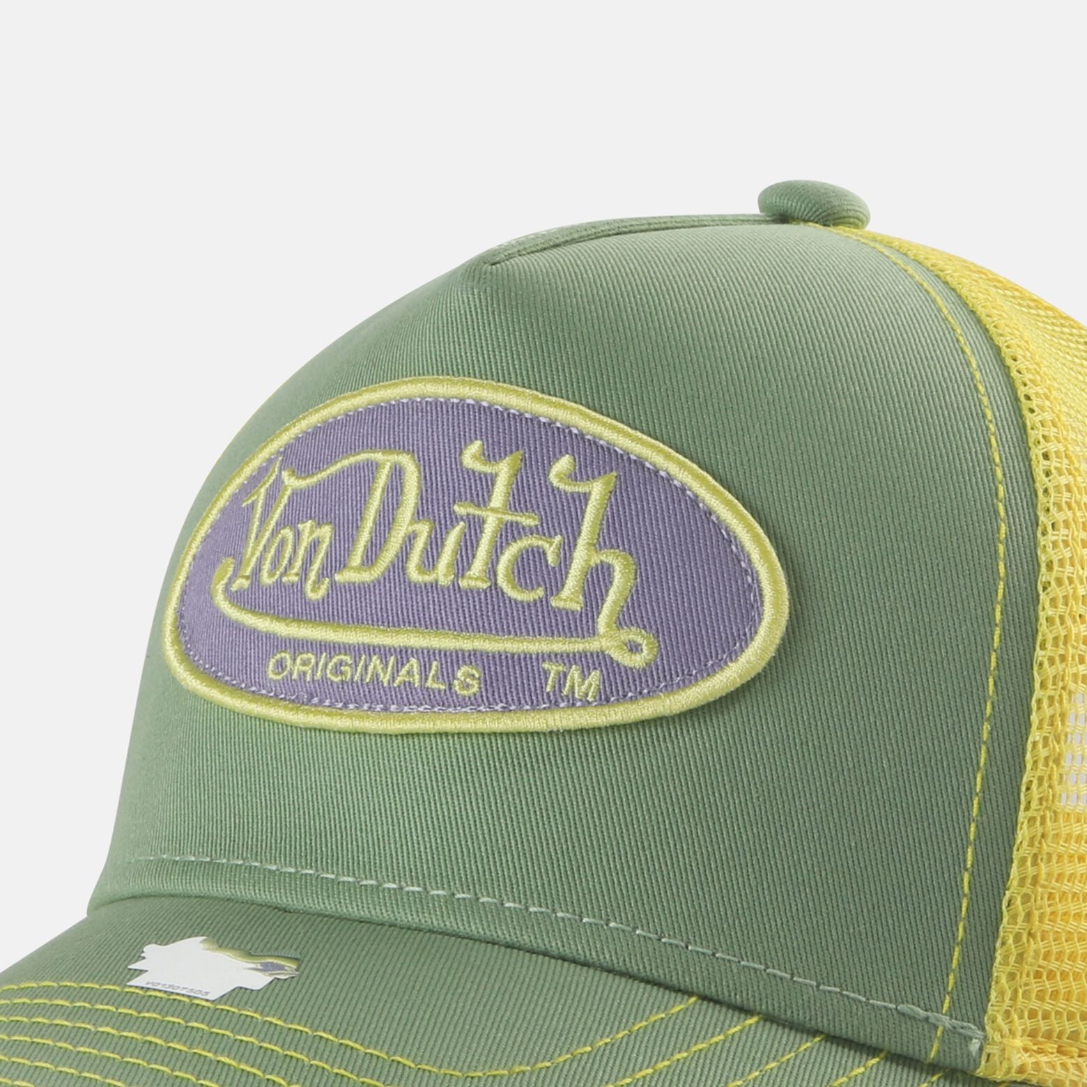 Von Dutch Boston Trucker Cap - Green/Yellow - Headz Up 