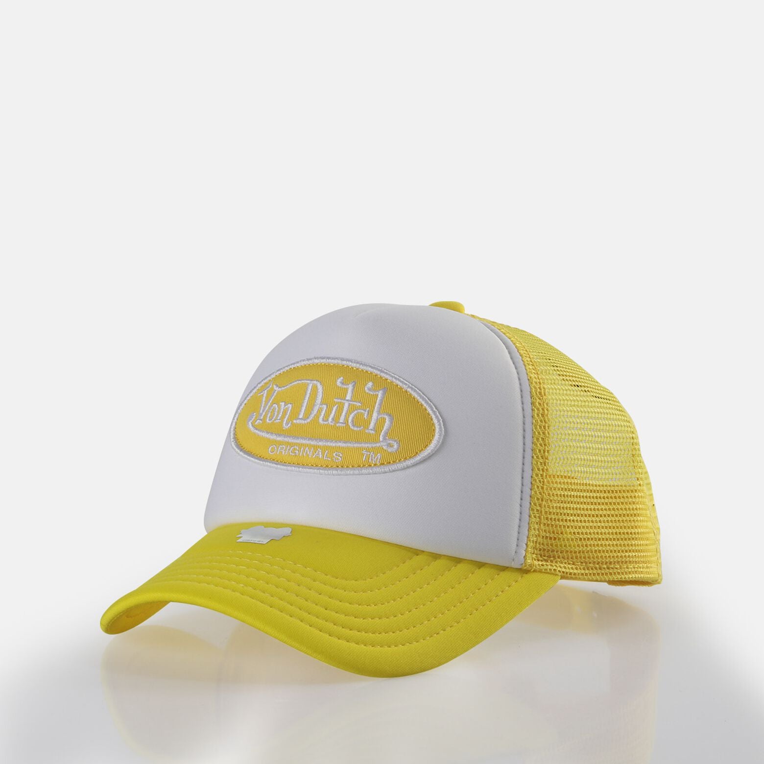 Von Dutch Tampa Trucker Cap - White/Yellow - Headz Up 