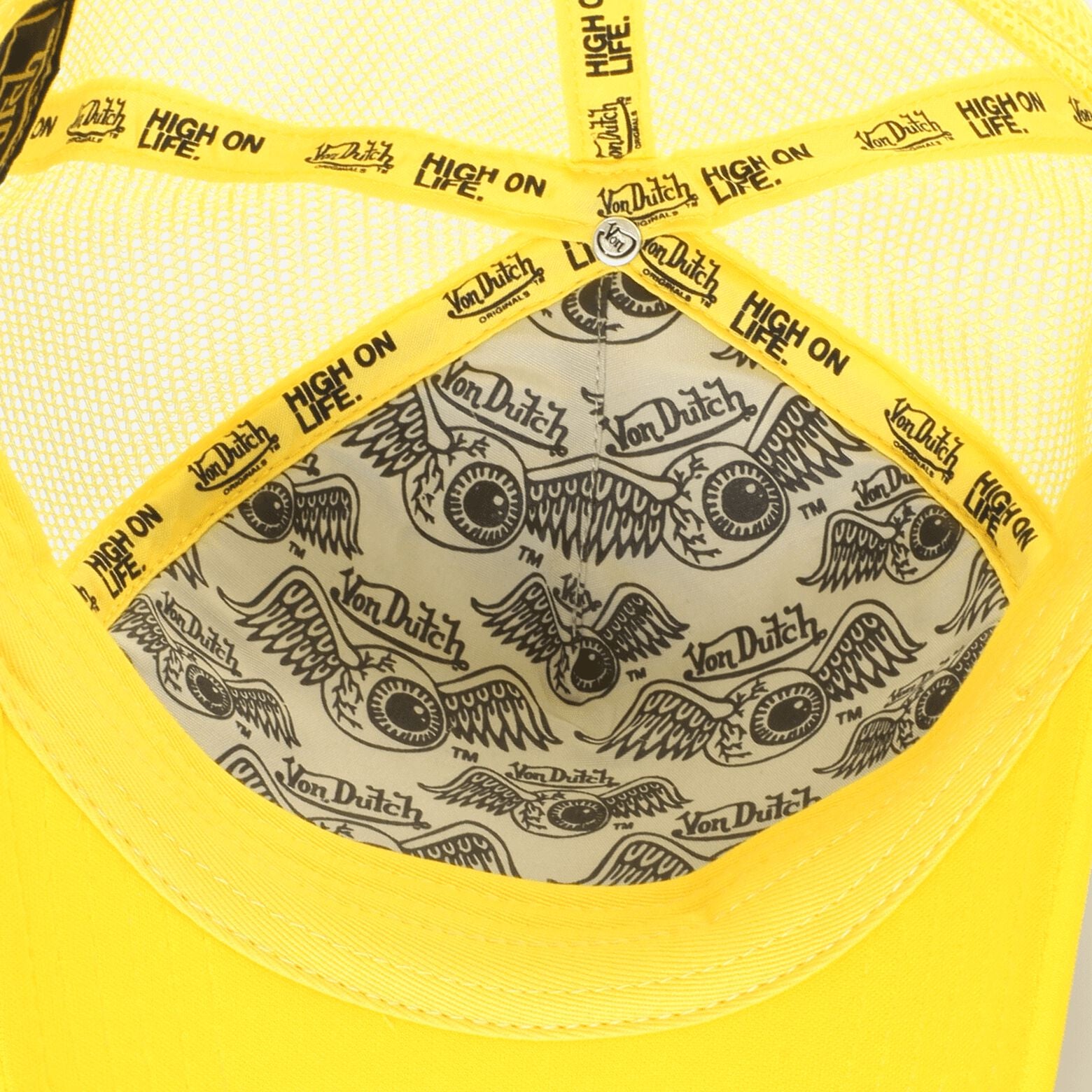 Von Dutch Tampa Trucker Cap - White/Yellow - Headz Up 