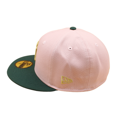 New Era - 59FIFTY Fitted -  New York Yankees - 50th Anniversary Pink Rouge/Dark Green