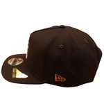 New Era - 9FIFTY A-Frame Snapback - Pre Curved - New York Yankees - Burnt Wood - Headz Up 