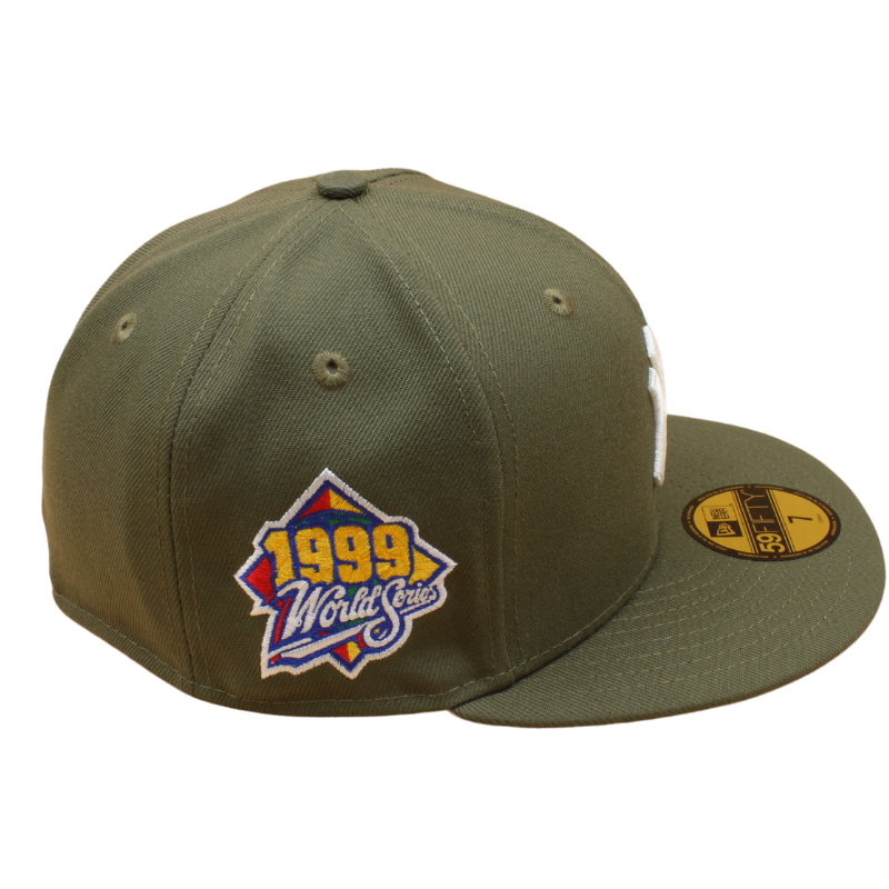 New Era - 59FIFTY - New York Yankees Cooperstown - WS 1999 - Olive/Pink UV - Headz Up 