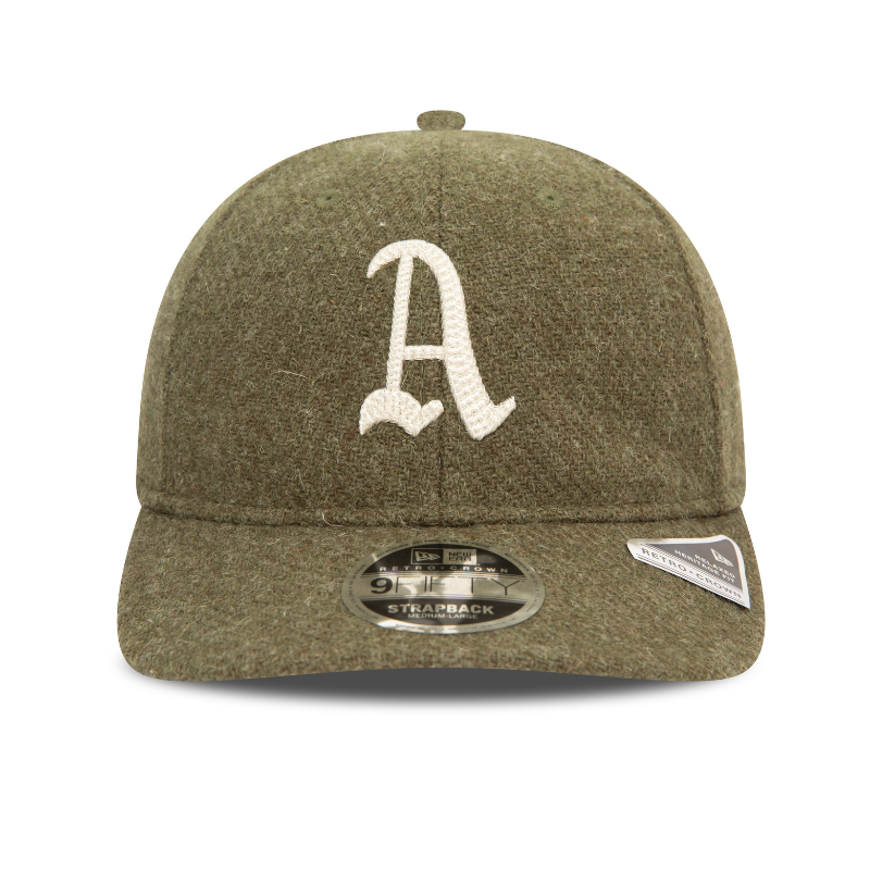 New Era - 9FIFTY Retro Crown - Harris Tweed - Oakland Athletics - Olive