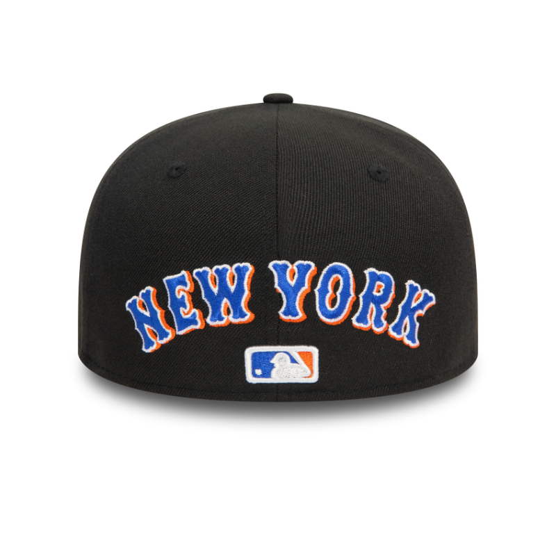 New Era - 59FIFTY Fitted Cap - Upside Down AOP - New York Mets Cooperstown - Black - Headz Up 