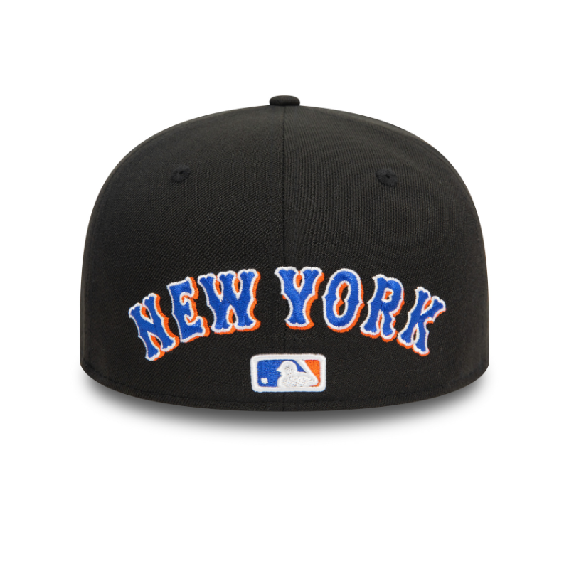 New Era - 59FIFTY Fitted Cap - Upside Down AOP - New York Mets Cooperstown - Black