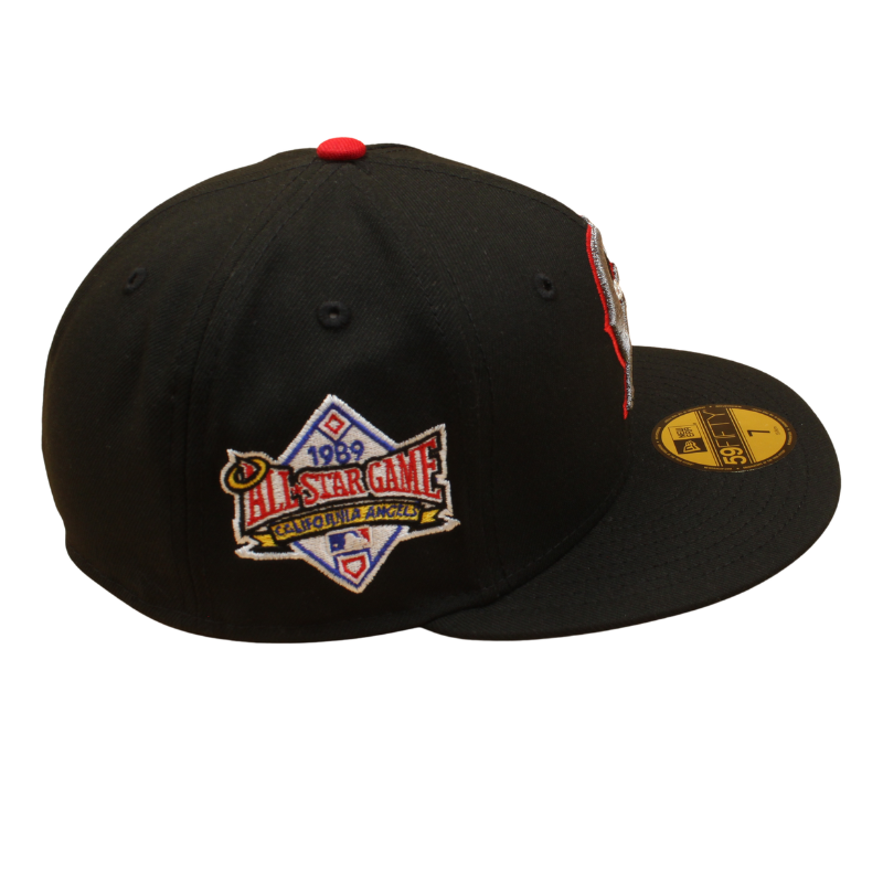 New Era 59FIFTY California Angels Cooperstown cap i sort med ASG 1989-design