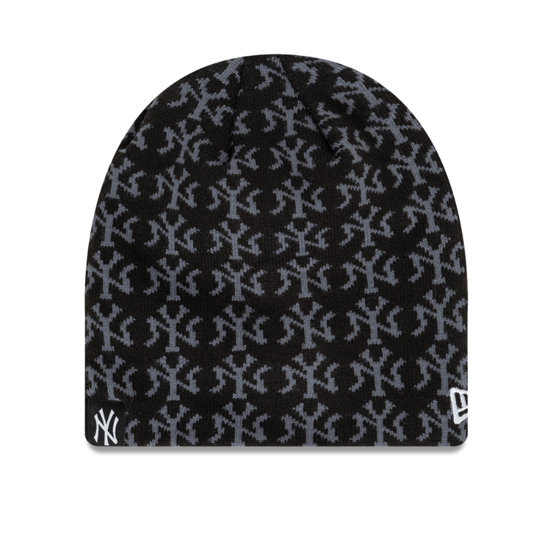 New Era - Jacquard Skull Beanie - New York Yankees - Black