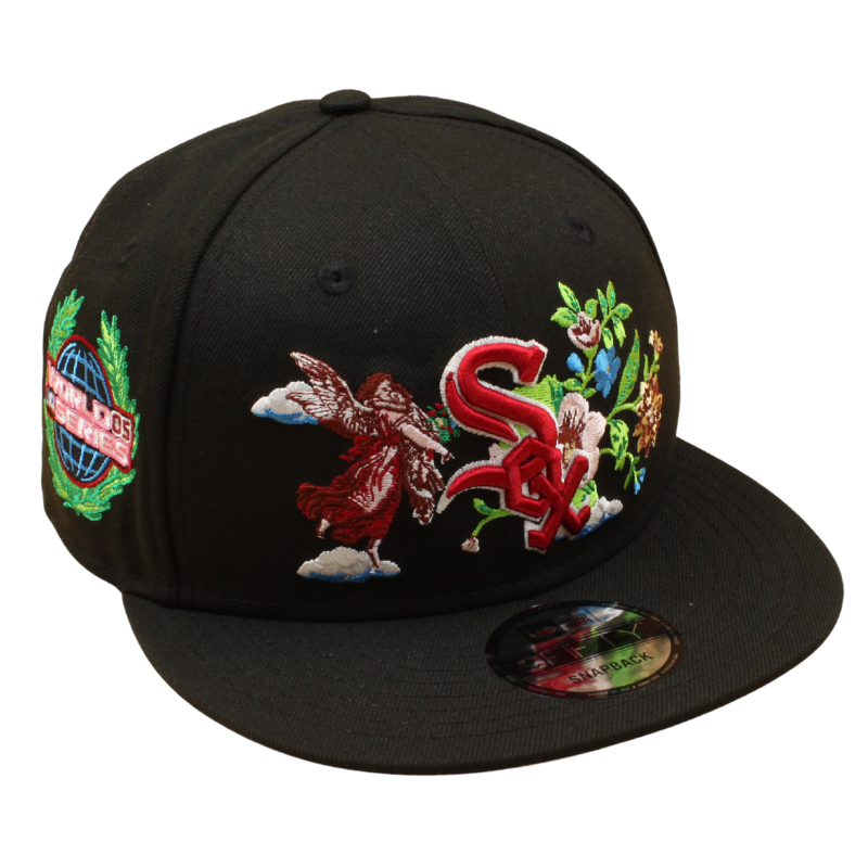 New Era - 9FIFTY Snapback - Chicago White Sox - ANGEL FLOWERS - Black/Pink UV - Headz Up 