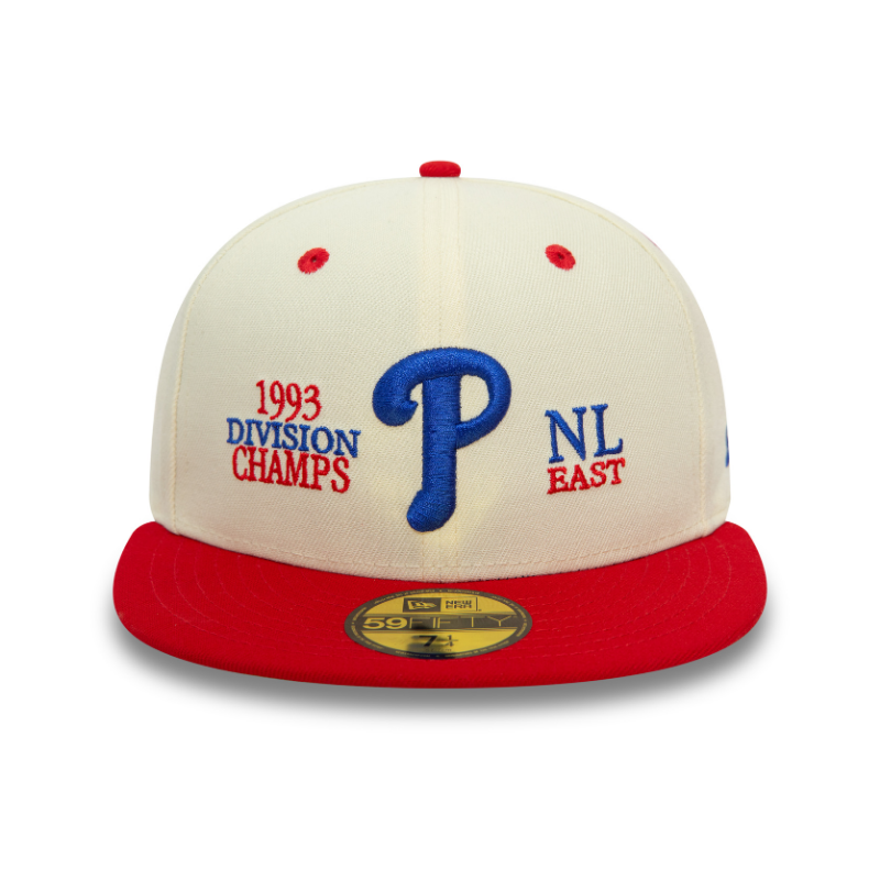New Era - Philadelphia Phillies MLB 93 Division Champs 59Fifty Fitted - Chrome White - Headz Up 