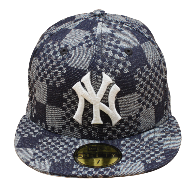 New Era - 59FIFTY Fitted Cap - New York Yankees - Pattern Denim - Blue/Grey - Headz Up 