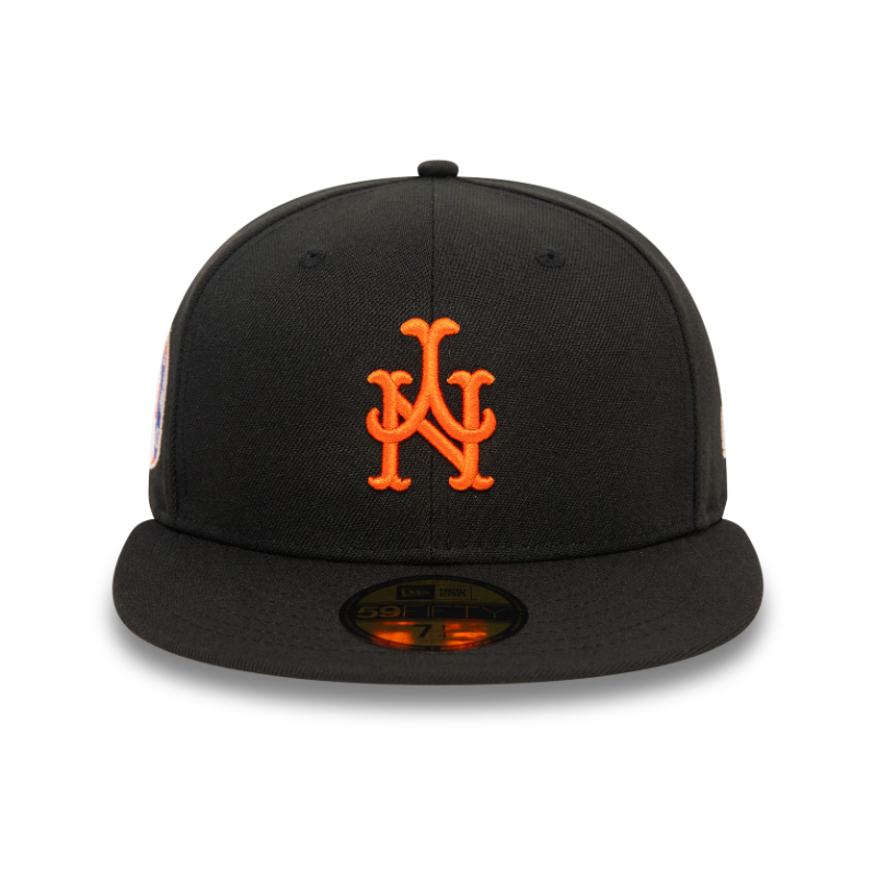 New Era - 59FIFTY Fitted Cap - Upside Down AOP - New York Mets Cooperstown - Black