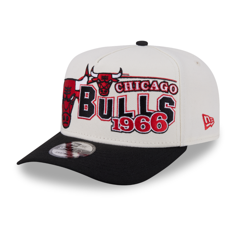 New Era - 9FIFTY A-Frame Snapback - Classics - Chicago Bulls - Chrome/Black - Headz Up 