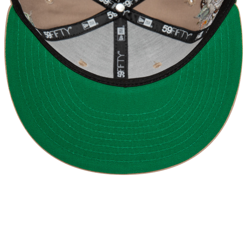 New Era - NE FLOWER ICON - 59Fifty Fitted Cap - Beige - Headz Up 