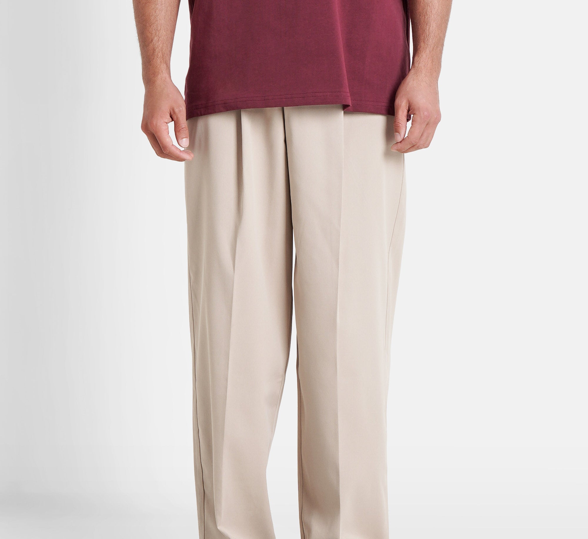 SIXTH JUNE - Tailored Adjustable Pants - Beige - Headz Up 