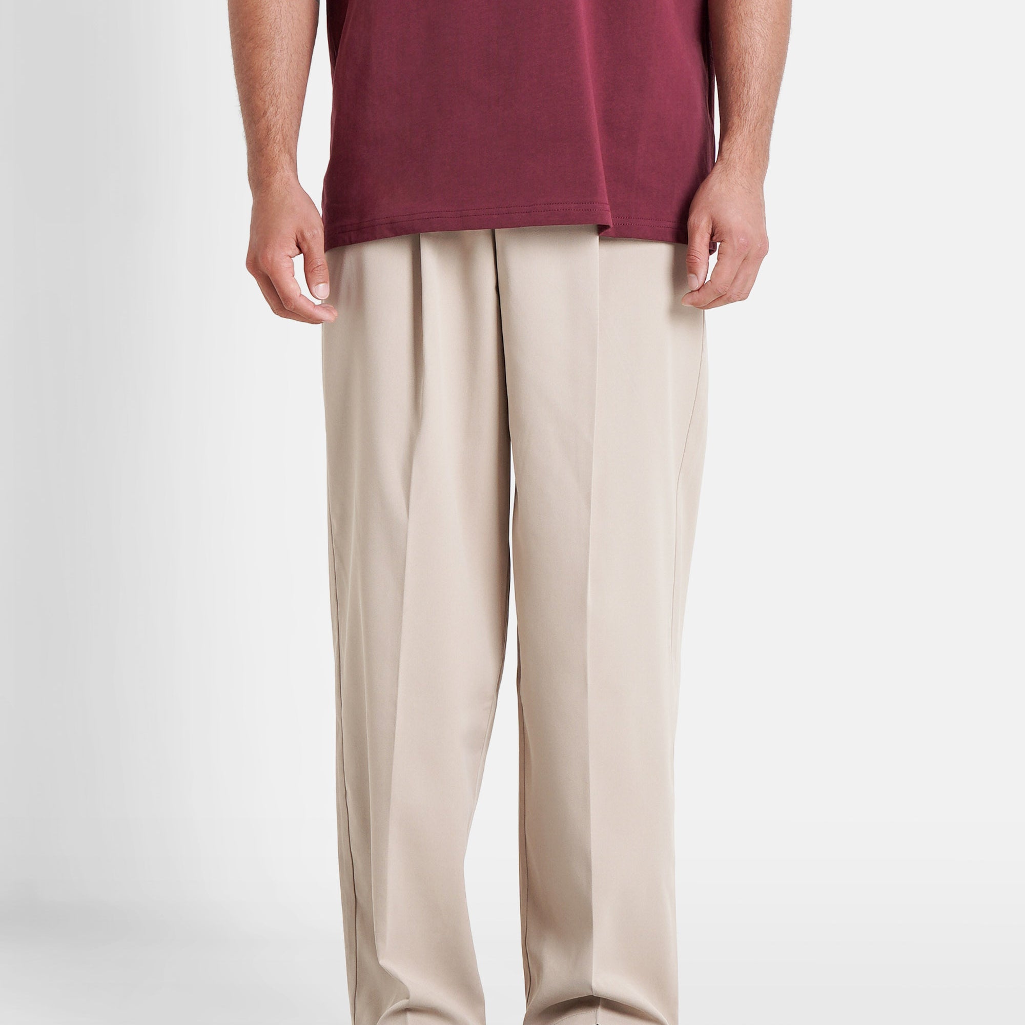 SIXTH JUNE - Tailored Adjustable Pants - Beige - Headz Up 