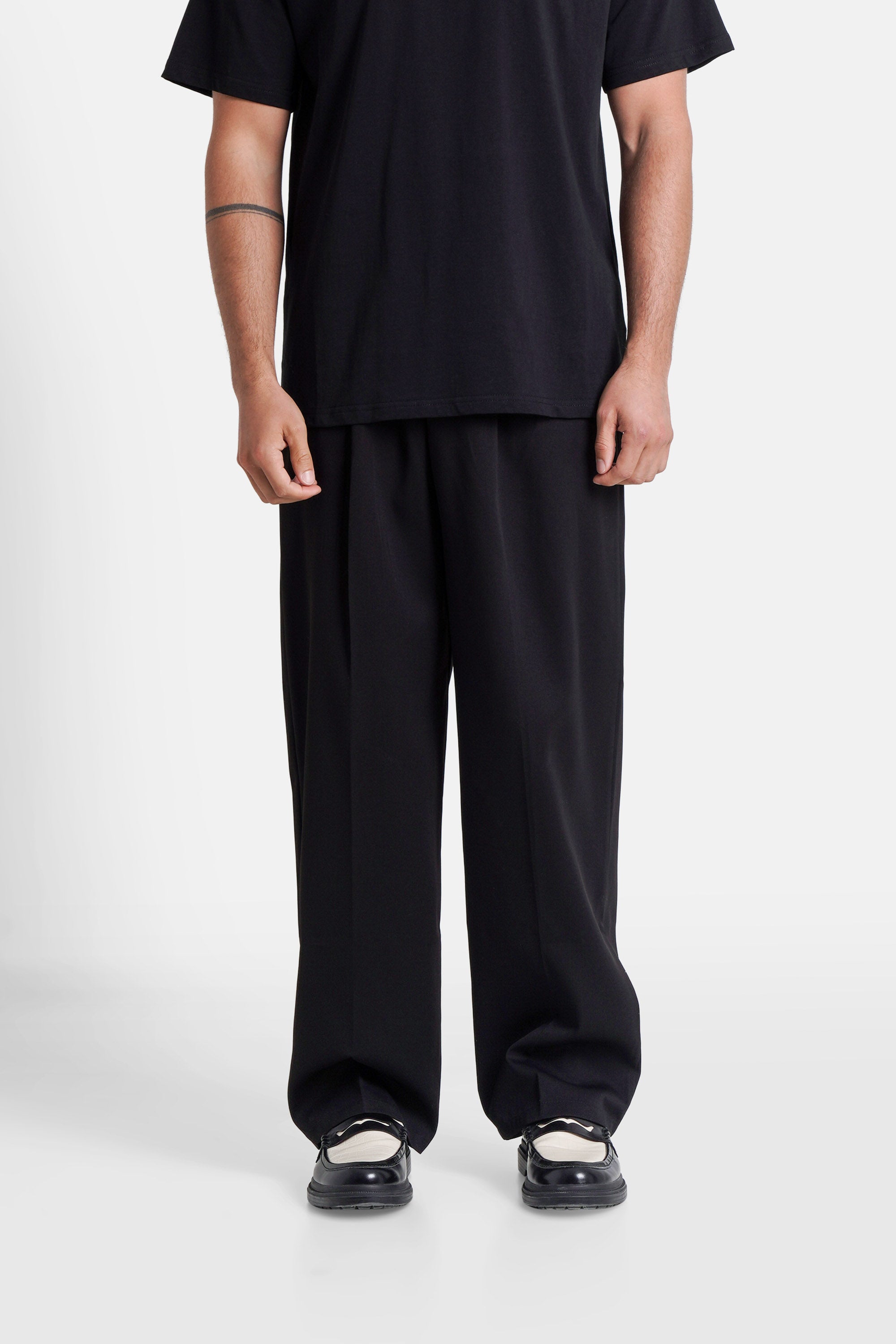 SIXTH JUNE - Tailored Adjustable Pants - Black - Headz Up 