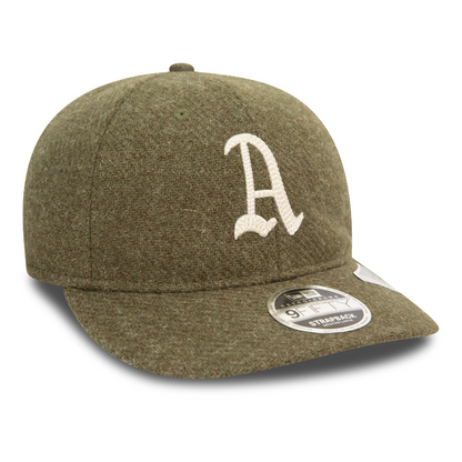 New Era - 9FIFTY Retro Crown - Harris Tweed - Oakland Athletics - Olive