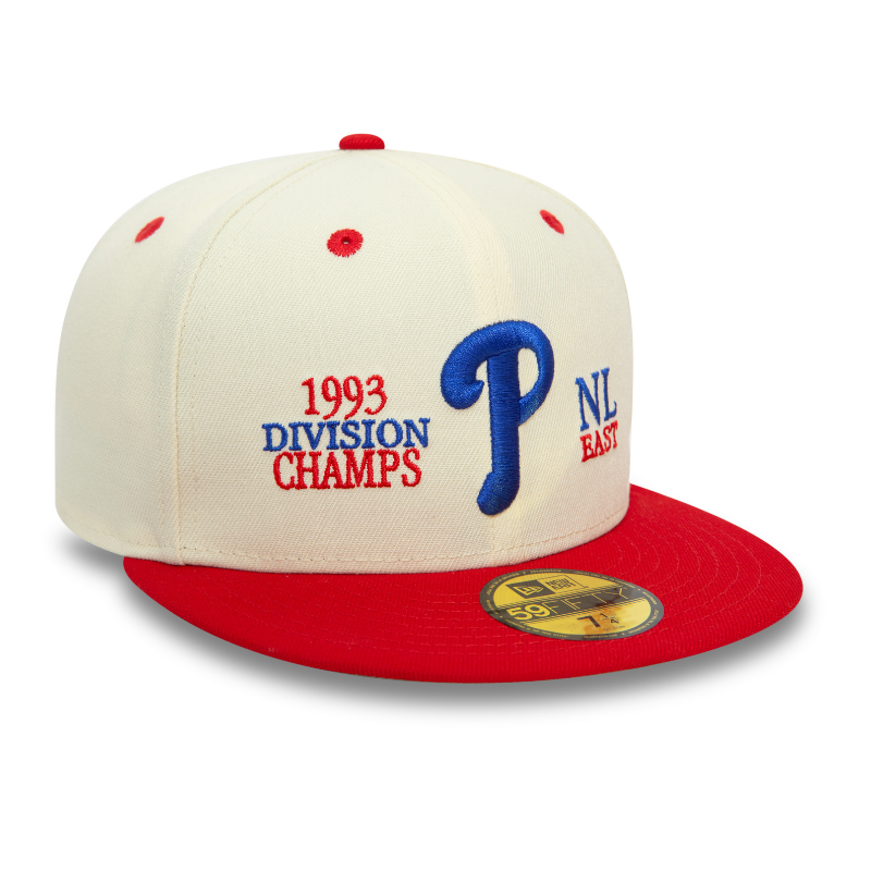 New Era - Philadelphia Phillies MLB 93 Division Champs 59Fifty Fitted - Chrome White - Headz Up 