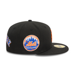 New Era - 59FIFTY Fitted Cap - Upside Down AOP - New York Mets Cooperstown - Black - Headz Up 