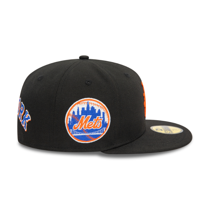 New Era - 59FIFTY Fitted Cap - Upside Down AOP - New York Mets Cooperstown - Black