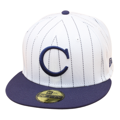 New Era - Chicago White Sox Cooperstown 59Fifty Fitted - Pinstripe White/Navy - Headz Up 