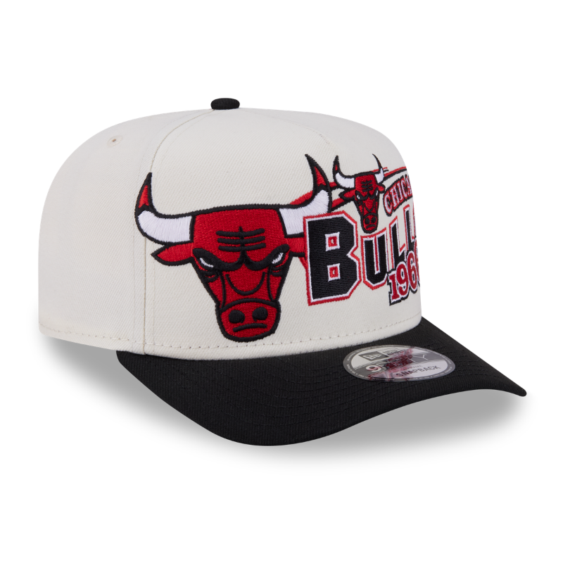 New Era - 9FIFTY A-Frame Snapback - Classics - Chicago Bulls - Chrome/Black - Headz Up 