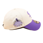 New Era Chicago White Sox Patch 9forty Baseball Cap - Stone/Purple - Headz Up 