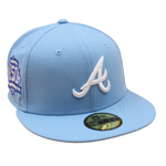 New Era - 59FIFTY Fitted - Atlanta Braves Cooperstown -  150th Anniversary - Sku Blue/Blue UV - Headz Up 